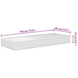 vidaXL Foam Mattress Medium Soft 90x190 cm Single Size