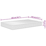 vidaXL Foam Mattress Medium Soft 120x200 cm