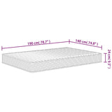 vidaXL Foam Mattress Medium Soft 140x190 cm