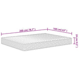 vidaXL Foam Mattress Medium Soft 160x200 cm