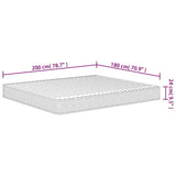 vidaXL Foam Mattress Medium Soft 180x200 cm