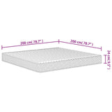 vidaXL Foam Mattress Medium Soft 200x200 cm