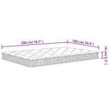 vidaXL Foam Mattress Medium Soft 100x200 cm