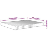 vidaXL Foam Mattress Medium Soft 160x200 cm