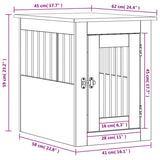 vidaXL Dog Crate Furniture White 45x62x59 cm Engineered Wood