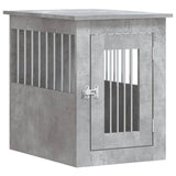 vidaXL Dog Crate Furniture Concrete Grey 45x62x59 cm Engineered Wood