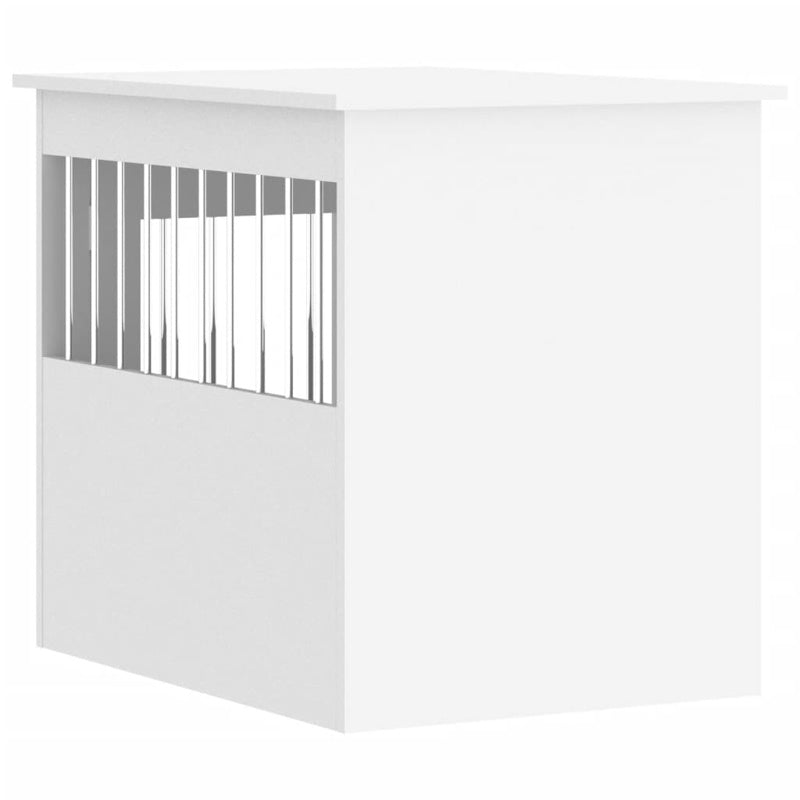 vidaXL Dog Crate Furniture White 55x75x65 cm Engineered Wood