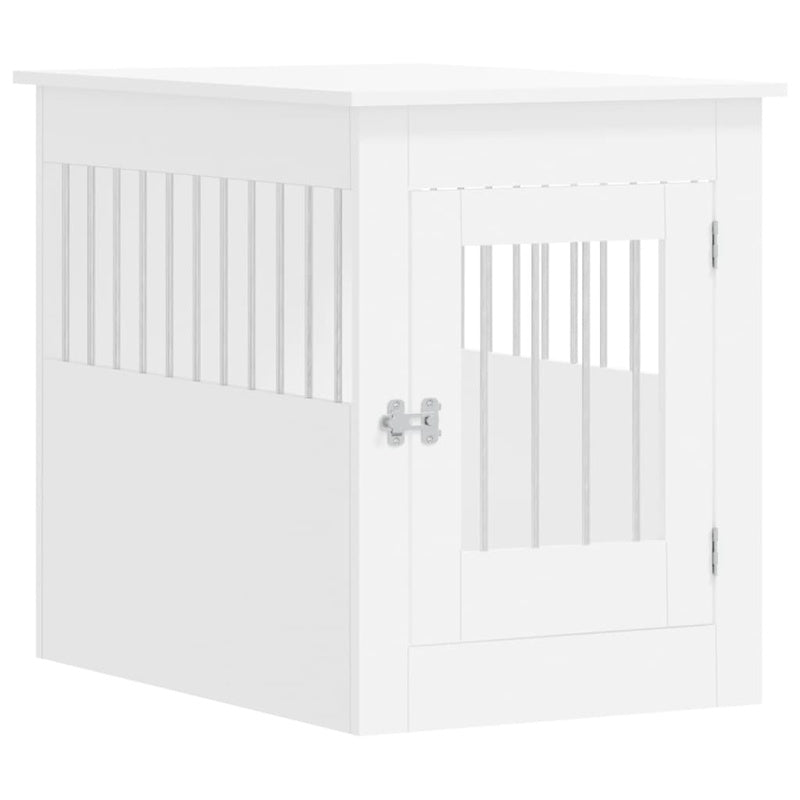 vidaXL Dog Crate Furniture White 55x80x68 cm Engineered Wood