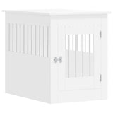 vidaXL Dog Crate Furniture White 55x80x68 cm Engineered Wood