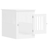 vidaXL Dog Crate Furniture White 55x80x68 cm Engineered Wood