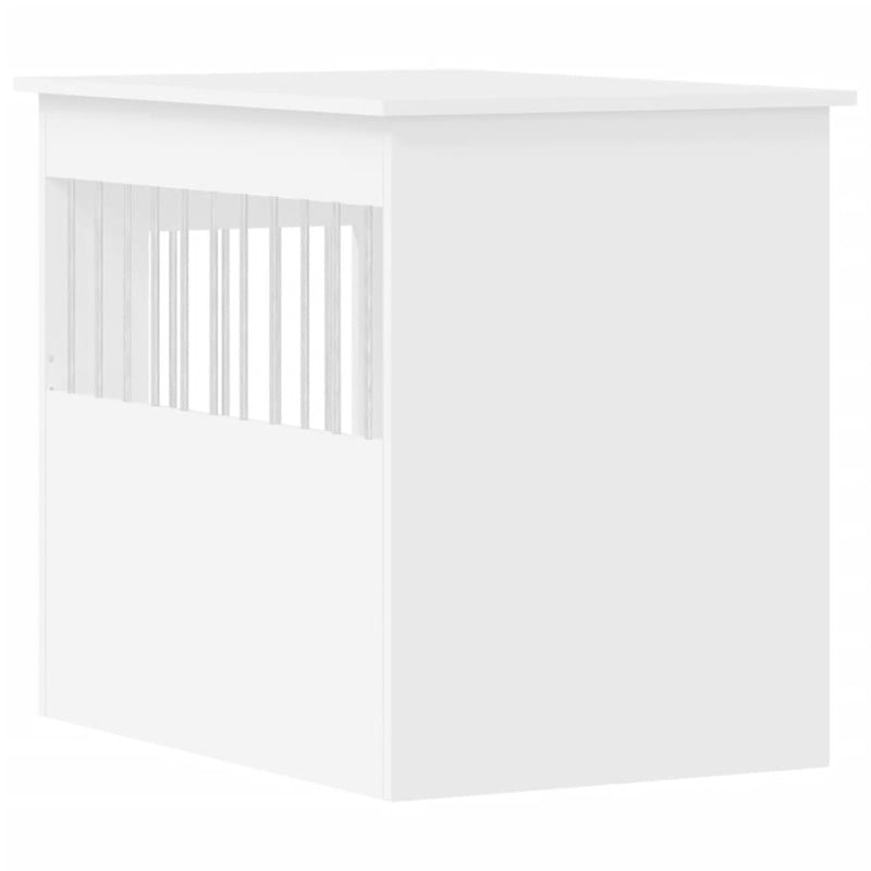 vidaXL Dog Crate Furniture White 55x80x68 cm Engineered Wood