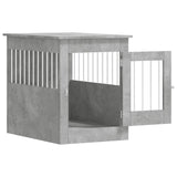 vidaXL Dog Crate Furniture Concrete Grey 55x80x68 cm Engineered Wood