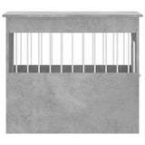 vidaXL Dog Crate Furniture Concrete Grey 55x80x68 cm Engineered Wood