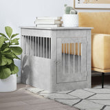 vidaXL Dog Crate Furniture Concrete Grey 55x80x68 cm Engineered Wood