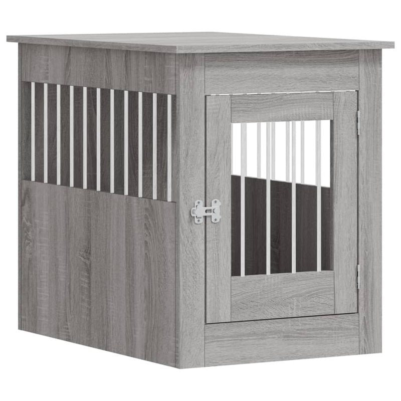 vidaXL Dog Crate Furniture Grey Sonoma 55x80x68 cm Engineered Wood