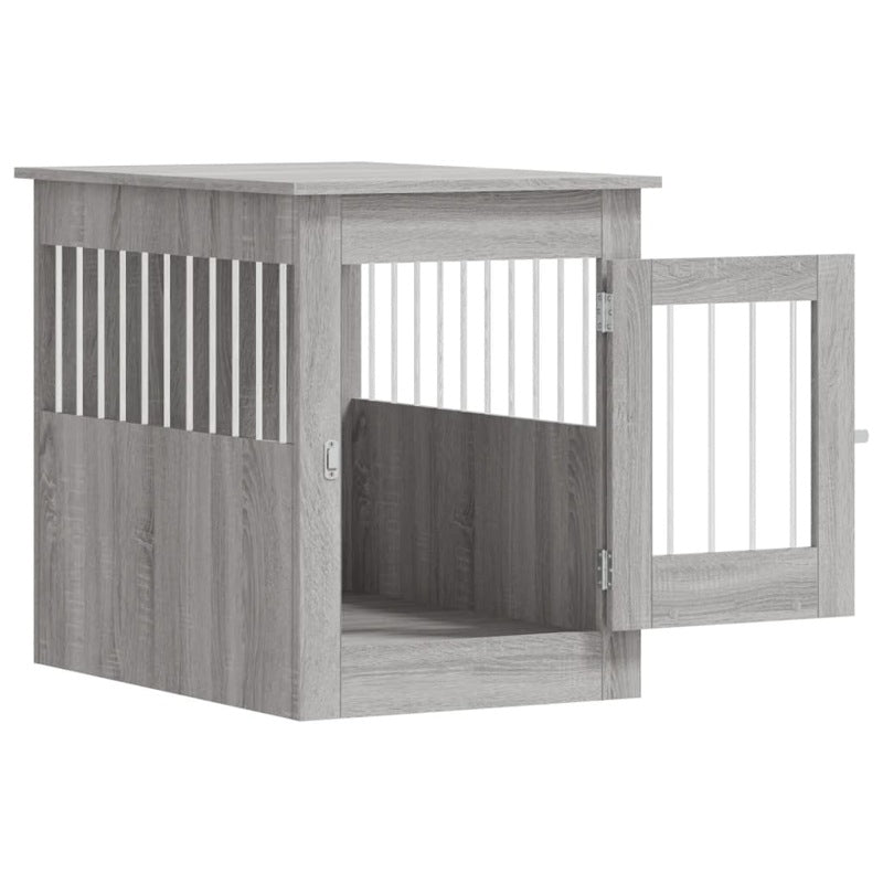 vidaXL Dog Crate Furniture Grey Sonoma 55x80x68 cm Engineered Wood