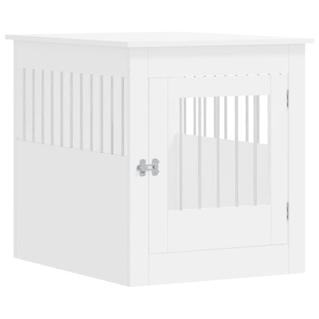 vidaXL Dog Crate Furniture White 64.5x80x71 cm Engineered Wood