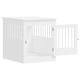 vidaXL Dog Crate Furniture White 64.5x80x71 cm Engineered Wood