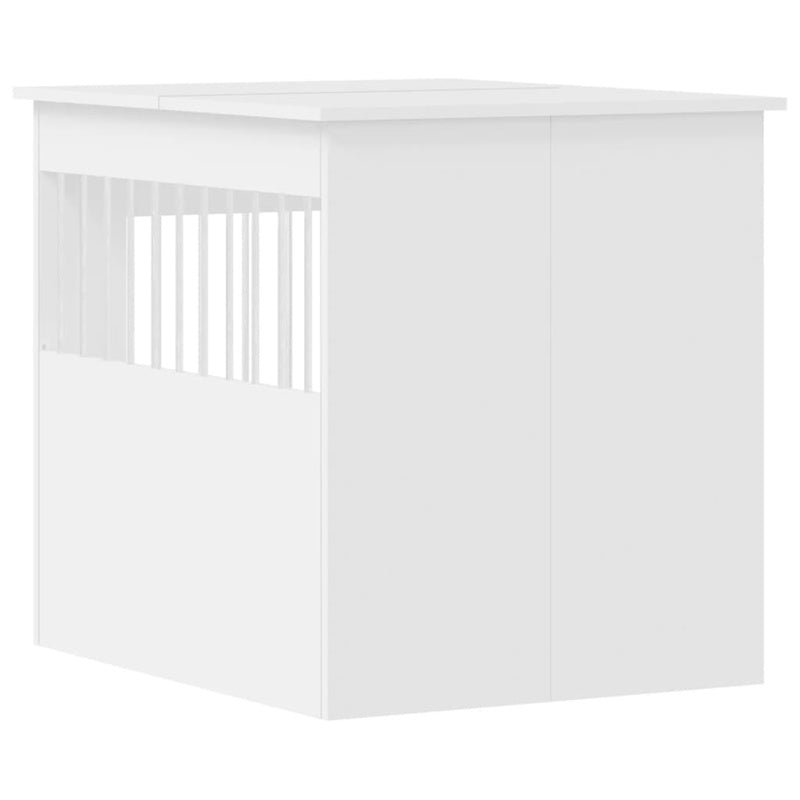 vidaXL Dog Crate Furniture White 64.5x80x71 cm Engineered Wood