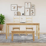 vidaXL Dining Bench Panama 105x30x45 cm Solid Wood Pine