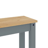 vidaXL Dining Bench Panama Grey 105x30x45 cm Solid Wood Pine