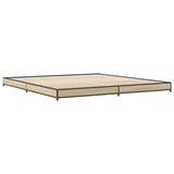 vidaXL Bed Frame without Mattress Sonoma Oak 200x200 cm