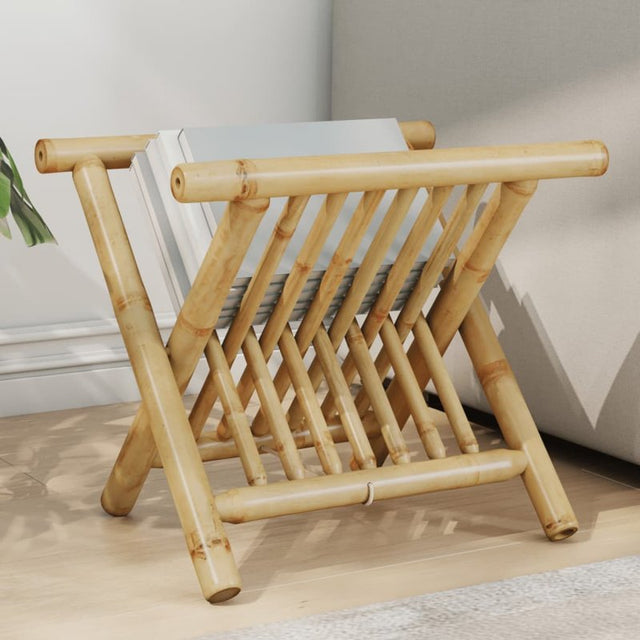 vidaXL Magazine Rack 42x30.5x34.5 cm Bamboo