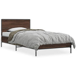 vidaXL Bed Frame without Mattress Brown Oak 90x190 cm Single