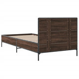 vidaXL Bed Frame without Mattress Brown Oak 90x190 cm Single