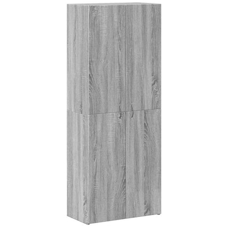 vidaXL File Cabinet Grey Sonoma 60x32x153 cm Engineered Wood