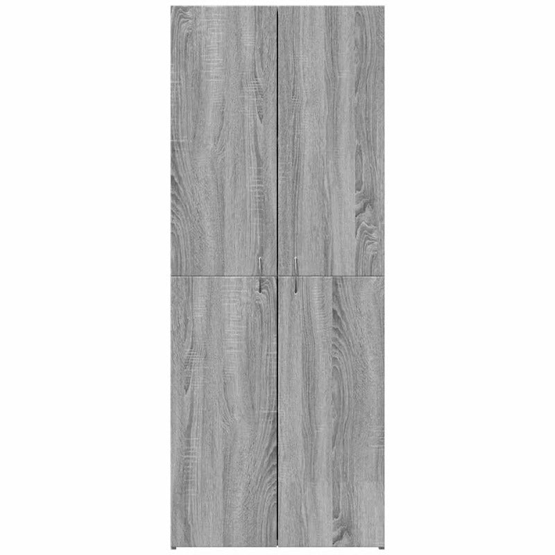 vidaXL File Cabinet Grey Sonoma 60x32x153 cm Engineered Wood