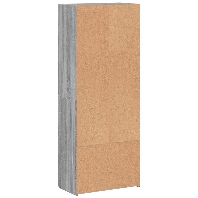 vidaXL File Cabinet Grey Sonoma 60x32x153 cm Engineered Wood