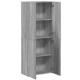 vidaXL File Cabinet Grey Sonoma 60x32x153 cm Engineered Wood