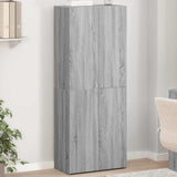 vidaXL File Cabinet Grey Sonoma 60x32x153 cm Engineered Wood