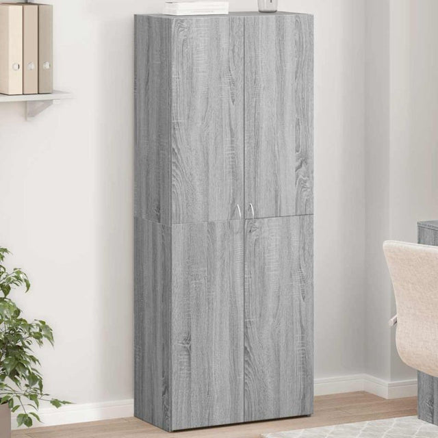 vidaXL File Cabinet Grey Sonoma 60x32x153 cm Engineered Wood