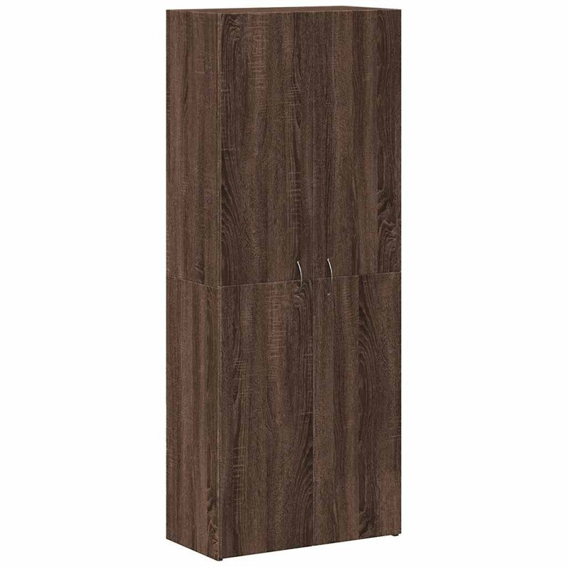 vidaXL File Cabinet Brown Oak 60x32x153 cm Engineered Wood