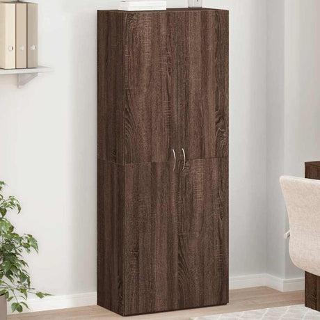 vidaXL File Cabinet Brown Oak 60x32x153 cm Engineered Wood