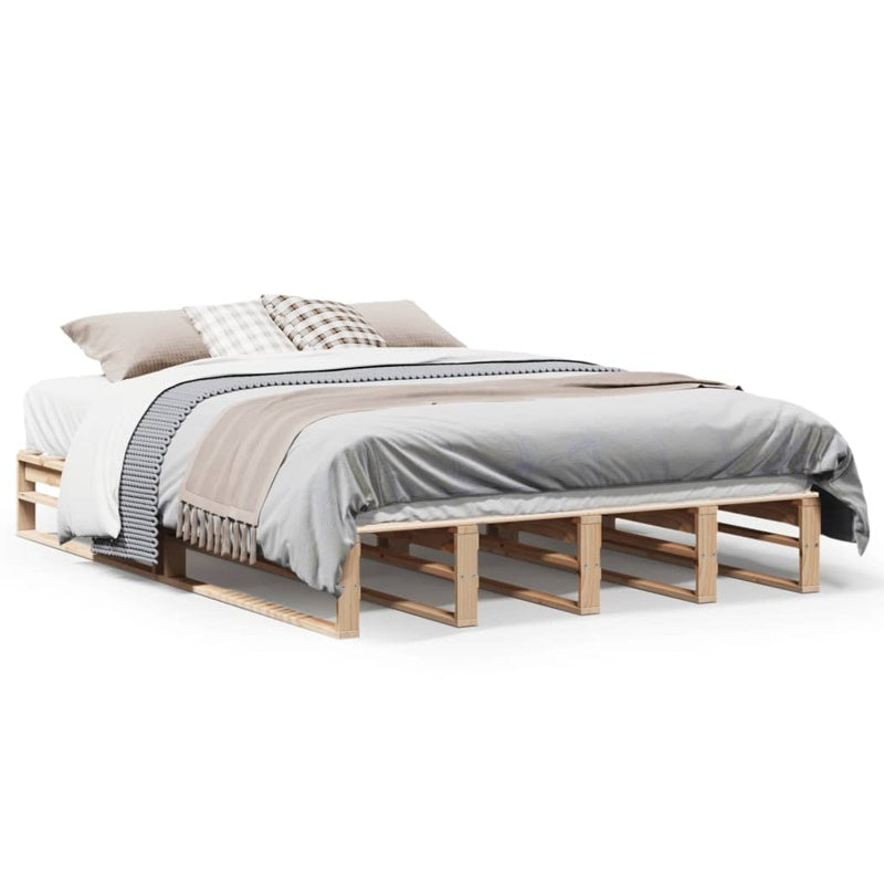 vidaXL Bed Frame without Mattress 160x200 cm Solid Wood Pine