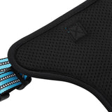 vidaXL Dog Harness with Reflective Stripes Adjustable Blue S