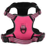 vidaXL Dog Harness with Reflective Stripes Adjustable Pink S