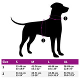 vidaXL Dog Harness with Reflective Stripes Adjustable Pink S