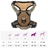 vidaXL Dog Harness with Reflective Stripes Adjustable Brown L