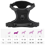 vidaXL Dog Harness with Lead & Collar Adjustable Black S