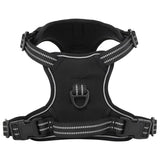 vidaXL Dog Harness with Lead & Collar Adjustable Black M