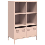 vidaXL Highboard Pink 68x39x103.5 cm Steel