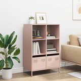 vidaXL Highboard Pink 68x39x103.5 cm Steel