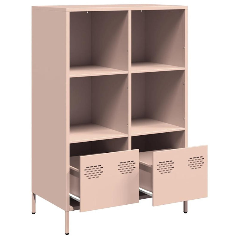 vidaXL Highboard Pink 68x39x103.5 cm Steel