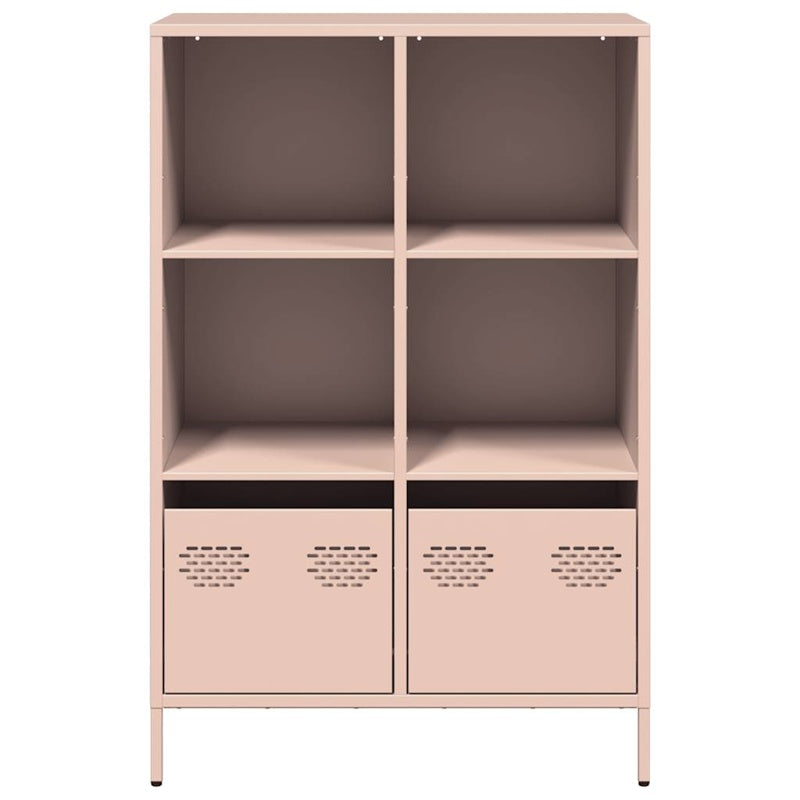 vidaXL Highboard Pink 68x39x103.5 cm Steel