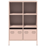 vidaXL Highboard Pink 68x39x103.5 cm Steel