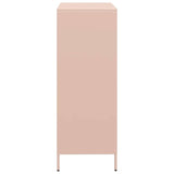 vidaXL Highboard Pink 68x39x103.5 cm Steel